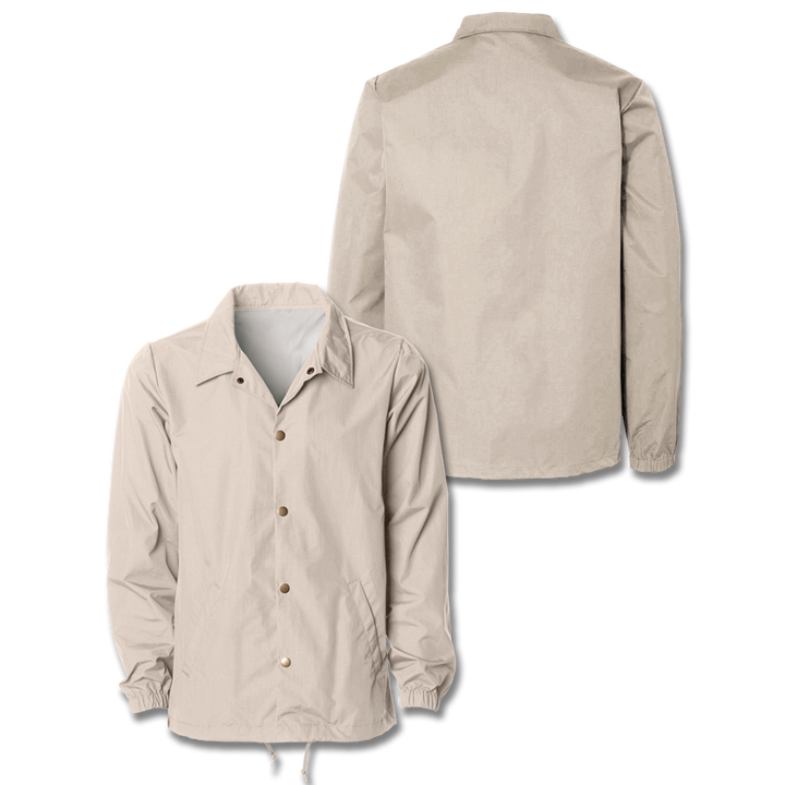 Custom Khaki Coaches Jacket