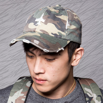 Custom Distressed Dad Hat Model 1