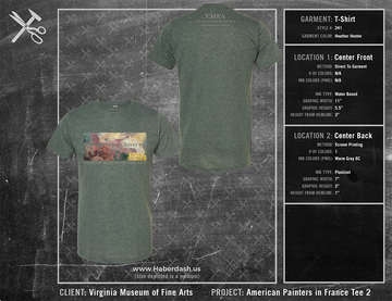 Virginia Museum of Fine Arts American Painters in France Tee 2