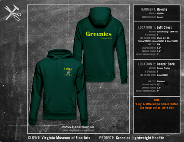 Virginia Museum of Fine Arts Greenies Lightweight Hoodie